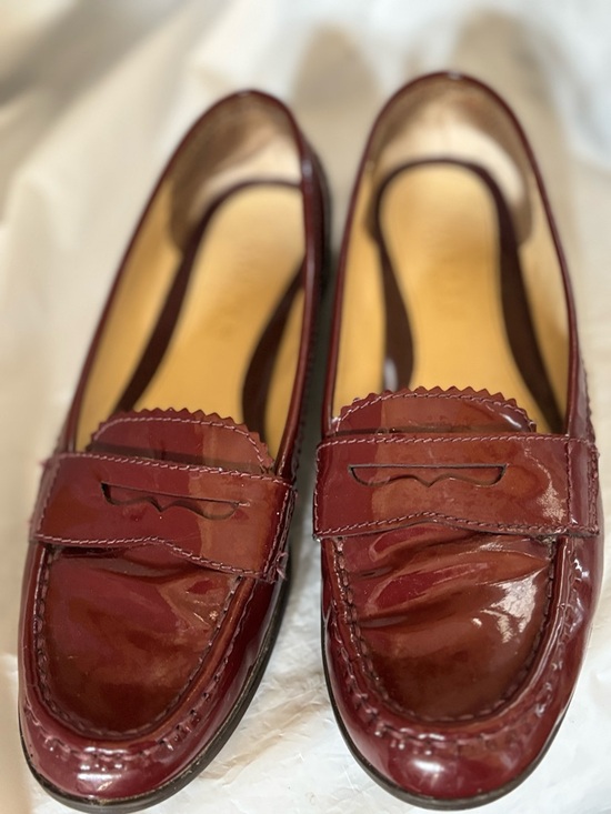 Polo Ralph Lauren Shoes - Polo by Ralph Lauren Women's Burgundy Patent Leather Loafers